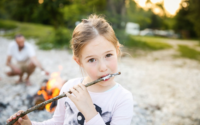 S'mores at Granite Hill Camping Resort